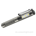 Neue Typ-C-wiederaufladbare Aluminiumarztkrankenschwester Penlight mit Pupilleide UV Ultraviolett LED Medical Pen Light für Zahnarzt